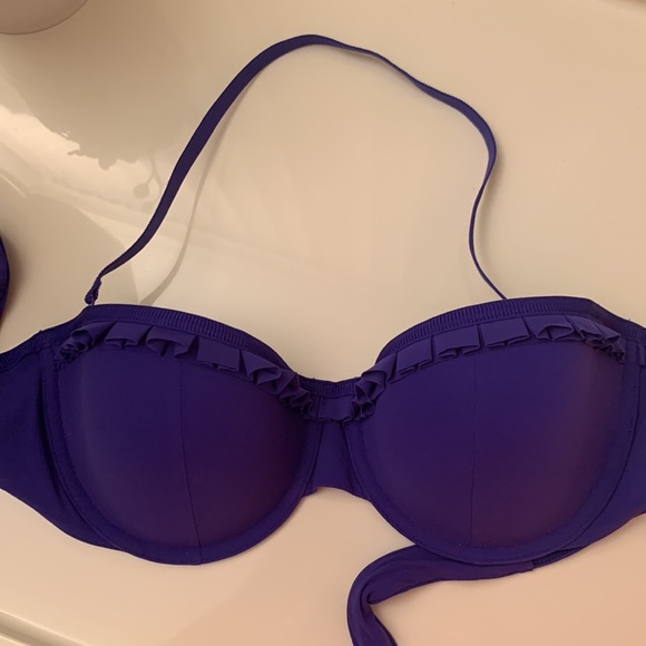 Blue Bikini Top 34D/36C - Picture 3 of 5